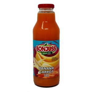 Bonjuss Banana Carrot Juice Drink – 18 oz (532 ml)