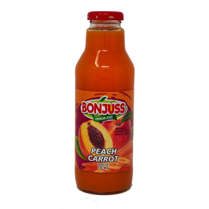 BONJUSS PEACH CARROT 12 X 18 oz