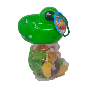 Buen Provecho Assorted Fruit Jelly – Green Dinosaur Jar, 19 Count