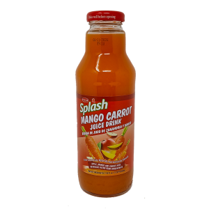 Pocas Splash Mango-Carrot Juice Drink – Mango & Carrot Blend, 532 ml Carton