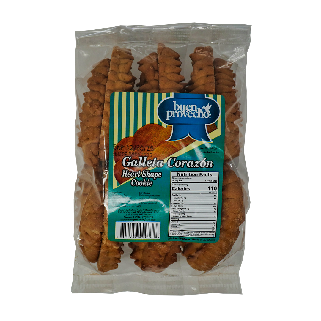 Buen Provecho Galleta Corazón – 12 oz
