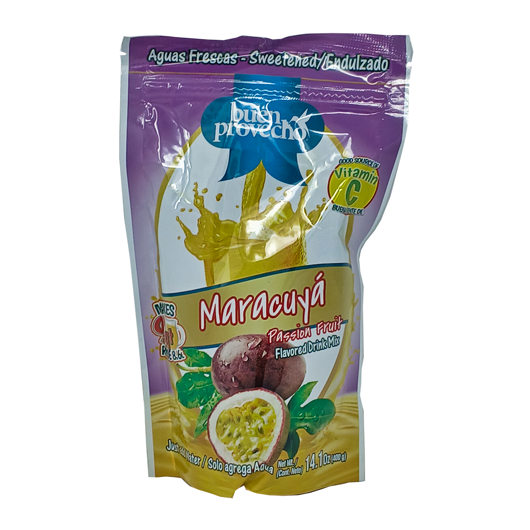 Buen Provecho Passion Fruit Flavored Drink Mix – 14.1 oz