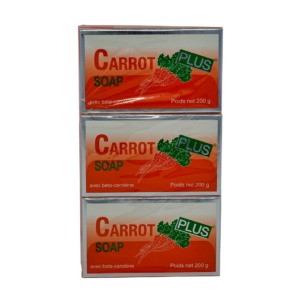 Carrot Plus Beauty Soap – 200 g (3 Pack)