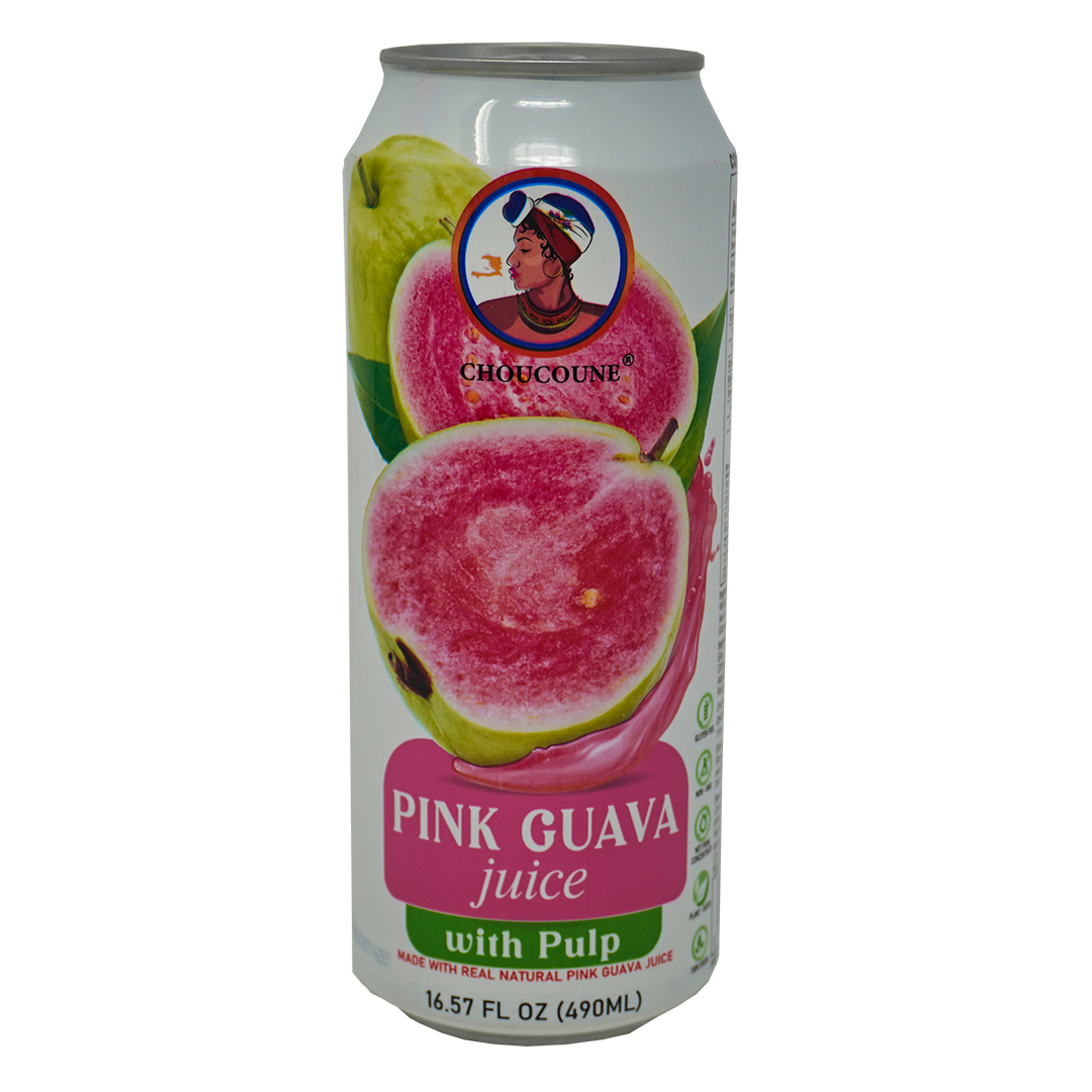 Choucoune Pink Guava Juice with Pulp – 16.57 Oz