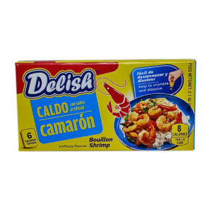 Delish Caldo Sabor a Camarón 6 Tablets 60g