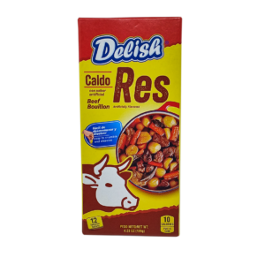Delish Caldo Sabor a Res 12 Tablets 120g