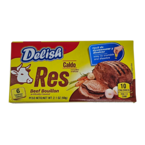 Delish Caldo Sabor a Res 6 Tablets 60g