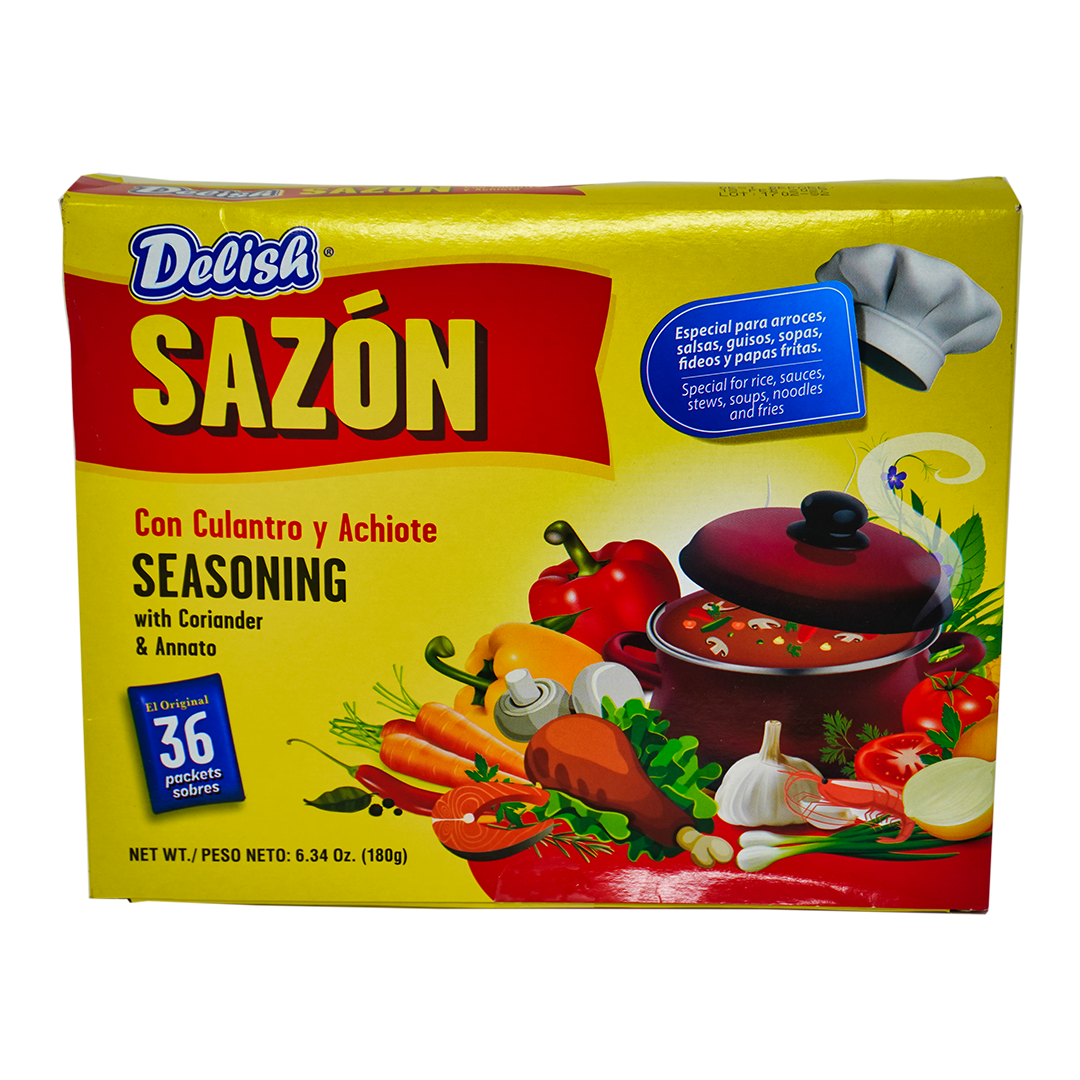 Delish Sazon Culantro y Achiote 36 Packets 180g
