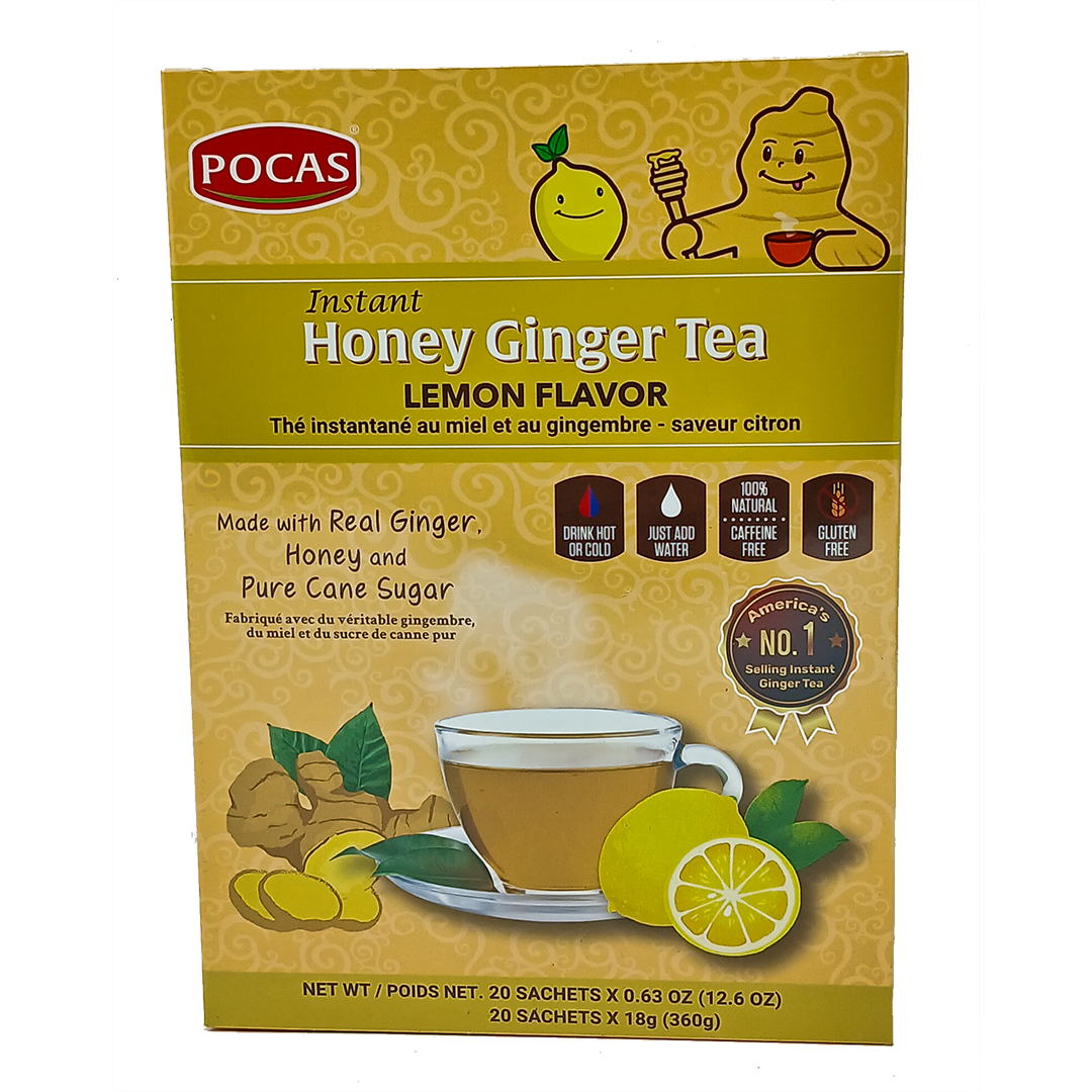 Pocas Honey Ginger Tea with Lemon – 20 Tea Bags