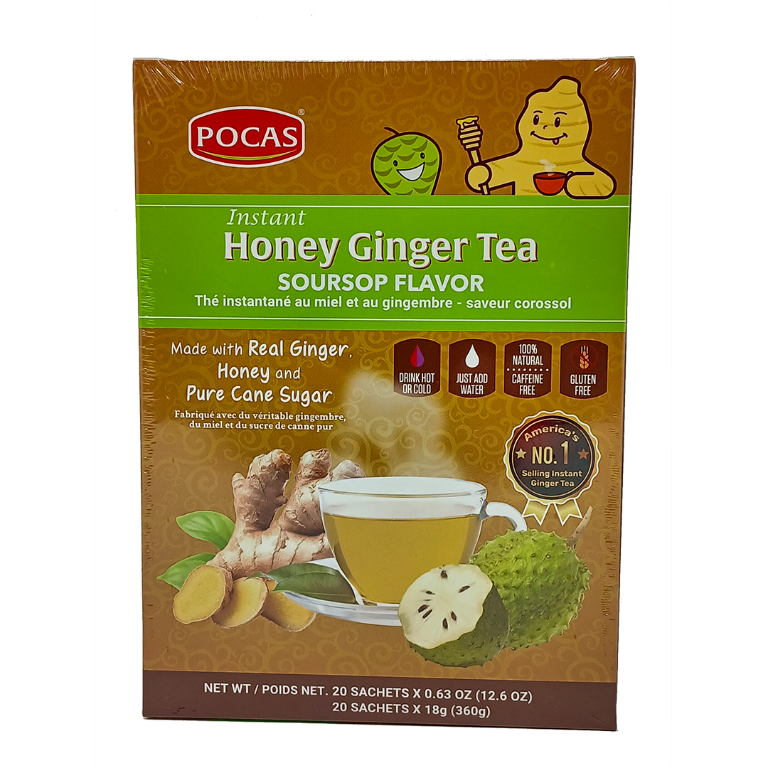 Pocas Honey Ginger Tea with Soursop – 20 Tea Bags