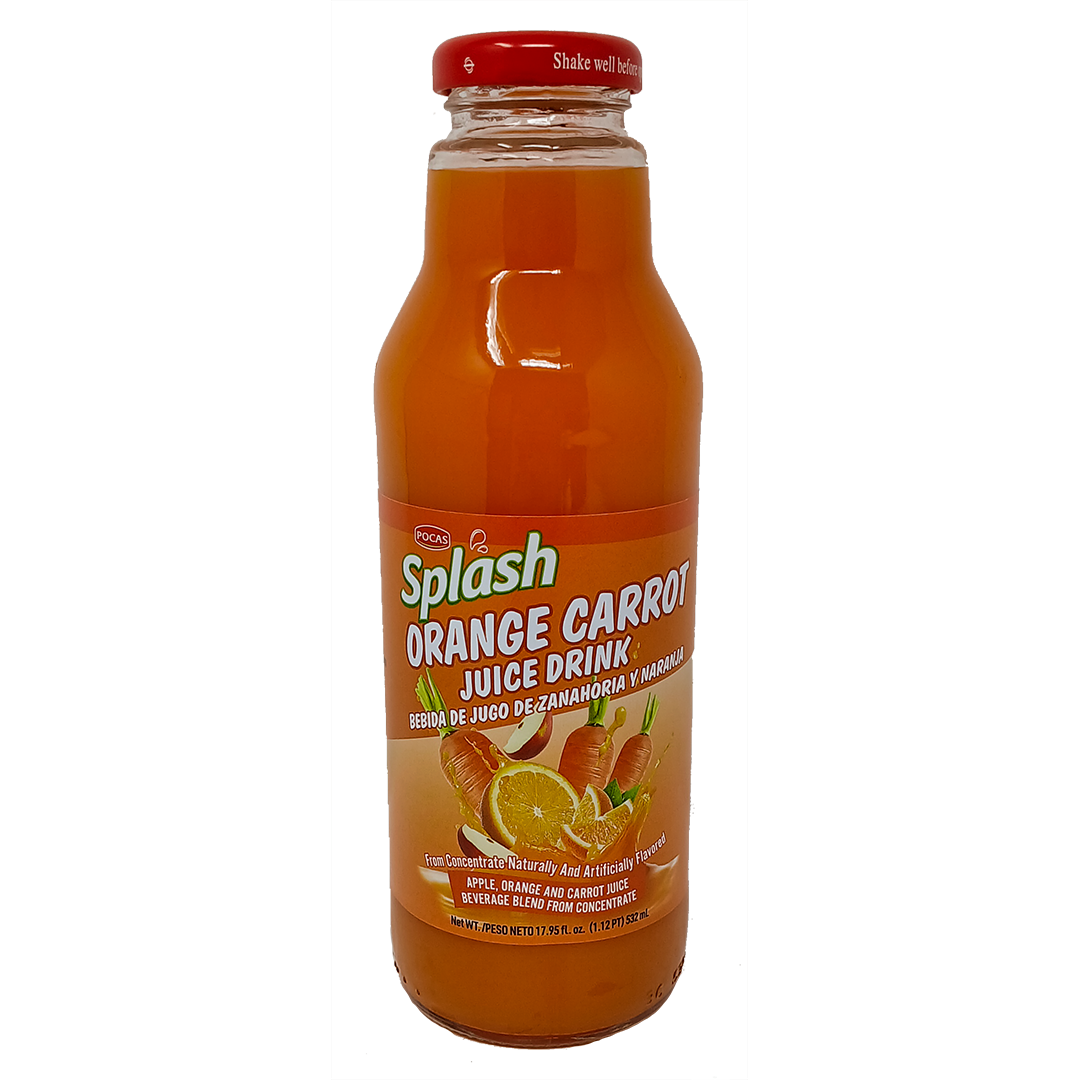 Pocas Splash Orange Carrot Juice Drink – 532 ml