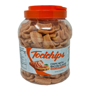 Tocichips Chip With Bacon Flavor – Crunchy, Savory Snack – 170g Bag
