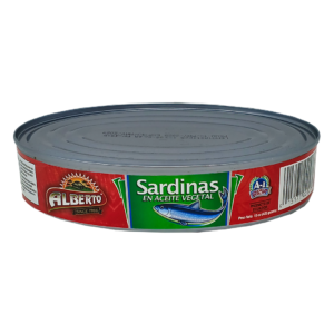 Alberto Sardines in Vegetable Oil – Premium Quality, Omega-3 Rich, 15oz