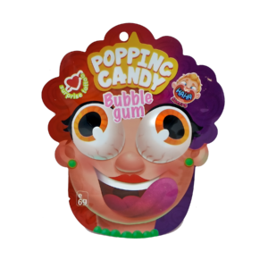Haha Sweets Popping Candy Bubble Gum – Fizzy & Chewy Candy Fun – 20 Pieces Bag