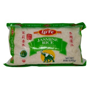 La Fe Jasmine Rice – Premium Long Grain Aromatic Rice – 10 lb