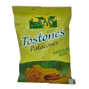 Lams Tostones Patacones Maduros – Sweet Ripe Plantain Chips – 2oz