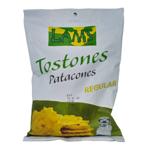 Lams Tostones Patacones Regulares – Classic Salted Plantain Chips – 4oz