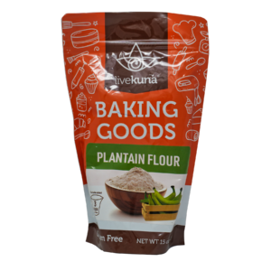 LiveKuna Plantain Flour – Premium Gluten-Free High-Fiber Baking & Cooking Ingredient – 15oz