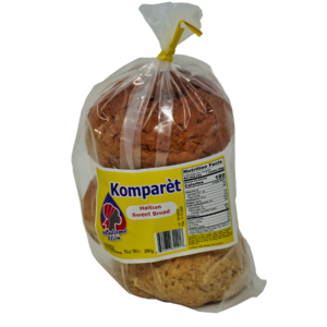 Madame Flon Komparet Haitian Sweet Bread – Traditional Ginger-Spiced with Coconut – 280g